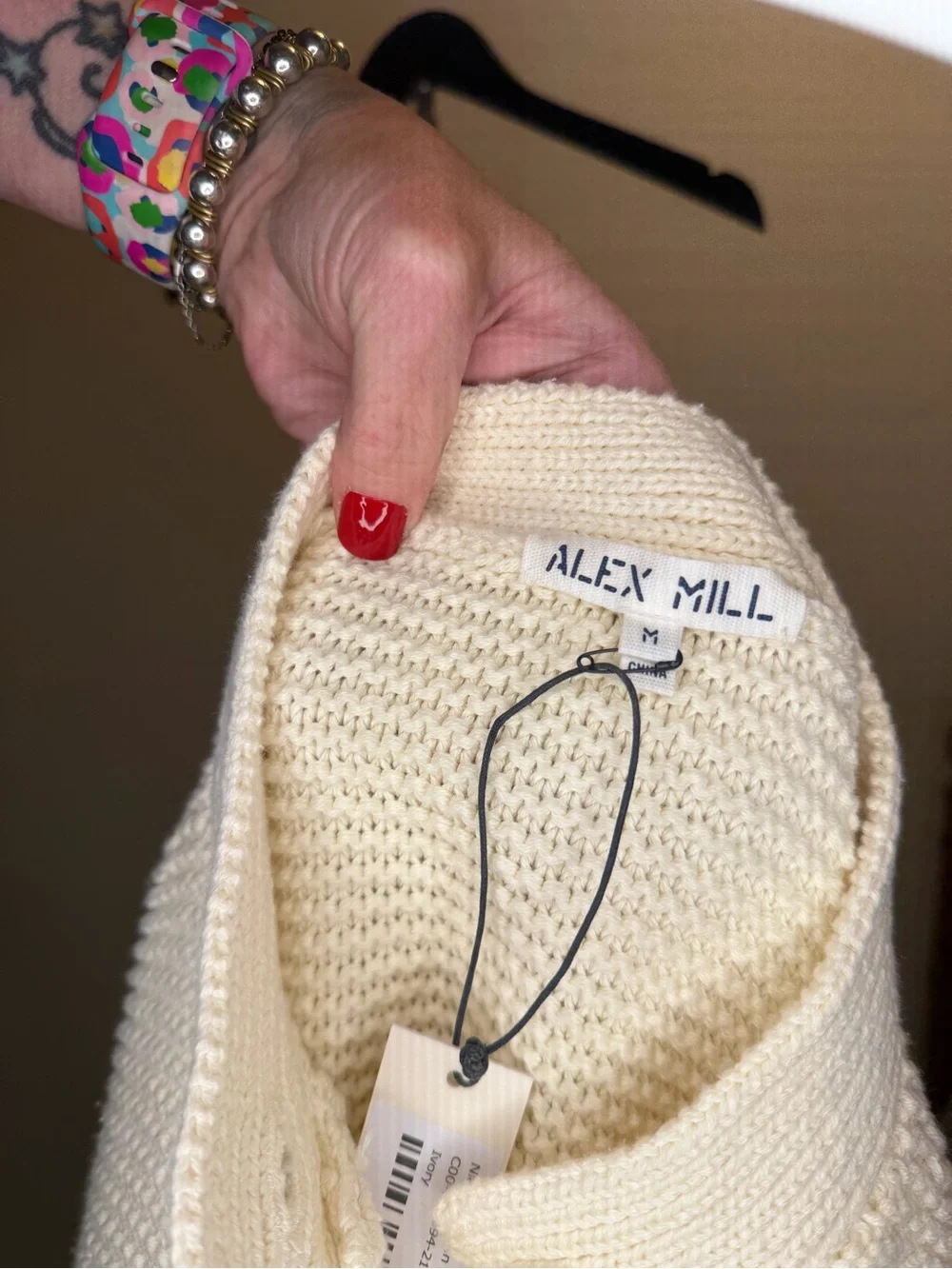 Alex Mill Cream Knit Cardigan